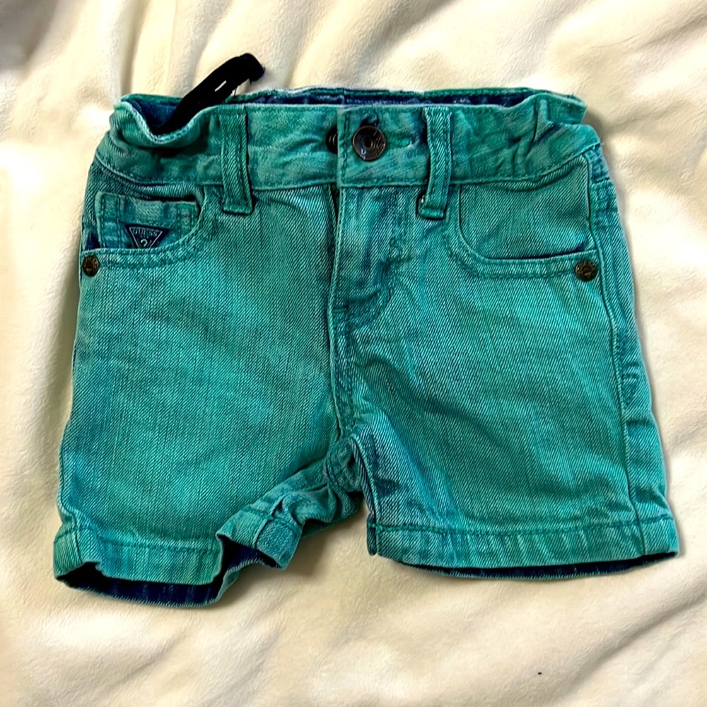 Guess Jean shorts, 12 moths, beautiful teal color